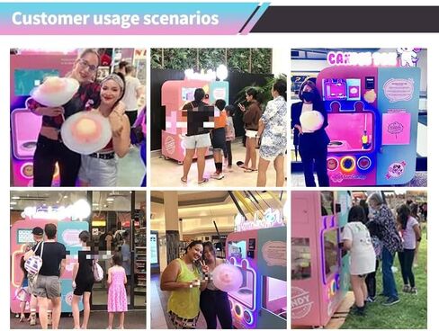 Smart Commercial Cotton Candy Vending Machine Unattended Self-Service Colorful Treat Equipment Intelligent Operation Reliable Quality Ideal for Retail Food Service and Family Entertainment Centers in Saudi Arabia