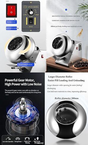 Commercial Chocolate Panning Machine, Stainless Steel Automatic Sugar Coating Machine with Uniform Coating Polishing for Nuts Peanut Candy Dragee in Saudi Arabia