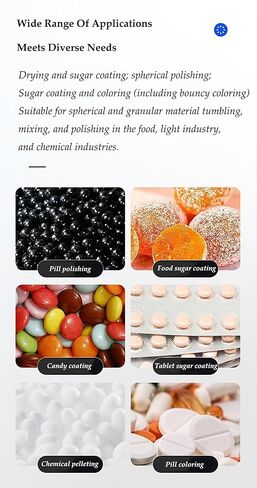 Commercial Chocolate Panning Machine, Stainless Steel Automatic Sugar Coating Machine with Uniform Coating Polishing for Nuts Peanut Candy Dragee in Saudi Arabia