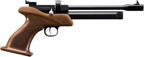 مسدس هوائي Lancer Tactial x SnowPeak CP1-M CO2 مقاس 5.5 ملم .22 - (أسود/خشبي) يصل إلى 500 إطارًا في الثانية in Kuwait