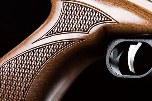 مسدس هوائي Lancer Tactial x SnowPeak CP1-M CO2 مقاس 5.5 ملم .22 - (أسود/خشبي) يصل إلى 500 إطارًا في الثانية in Kuwait