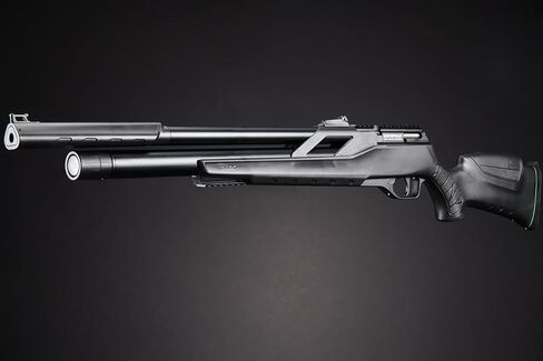 مسدس هوائي Lancer Tactial x SnowPeak T-REX PCP 5.5 ملم .22 عيار - (أسود) حتى 950 إطارًا في الثانية in Kuwait