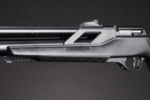 مسدس هوائي Lancer Tactial x SnowPeak T-REX PCP 5.5 ملم .22 عيار - (أسود) حتى 950 إطارًا في الثانية in Kuwait