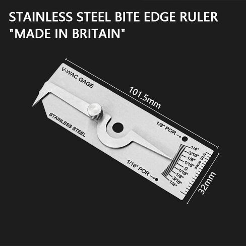 Welding Inspection Gauge Stainless Steel Fillet Weld Testing Gauge Precise Checks Depth Weld Thickness Gauge Inspection Kit in Saudi Arabia