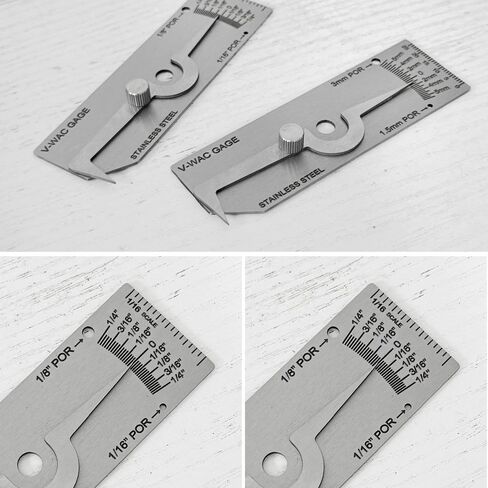 Welding Inspection Gauge Stainless Steel Fillet Weld Testing Gauge Precise Checks Depth Weld Thickness Gauge Inspection Kit in Saudi Arabia