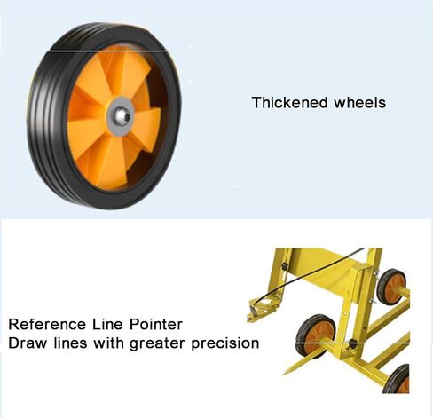 Walk-Behind Adjustable Line Striping Machine: Parking Lot Striper for Straight/Curved Lines – Inverted Spray Paint Line Marking Applicator in Saudi Arabia