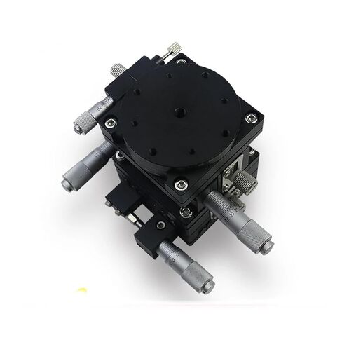 60 * 60mm Manual Displacement fine-Tuning Platform, Four-axis Combined Guide Rail XYZR60-L in Saudi Arabia