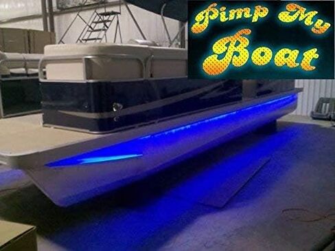 مجموعة إضاءة سطح القارب LED من Green Blob Outdoors Pimp My Pontoon مع مصابيح ملاحة إضافية حمراء وخضراء DIY مجموعة إضاءة تحت سطح السفينة للقوارب العائمة (أزرق، 20) in Kuwait