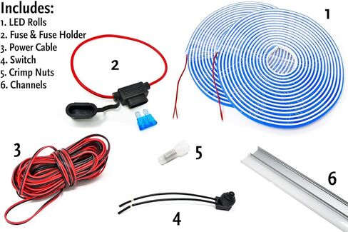 مجموعة إضاءة سطح القارب LED من Green Blob Outdoors Pimp My Pontoon مع مصابيح ملاحة إضافية حمراء وخضراء DIY مجموعة إضاءة تحت سطح السفينة للقوارب العائمة (أزرق، 20) in Kuwait