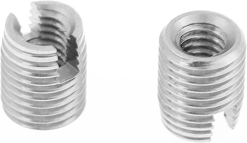 20 قطعة M4 X 8 مللي متر إدراجات خيط مشقوقة معدنية ذاتية لإصلاحات سهلة وقوة معززة in Kuwait