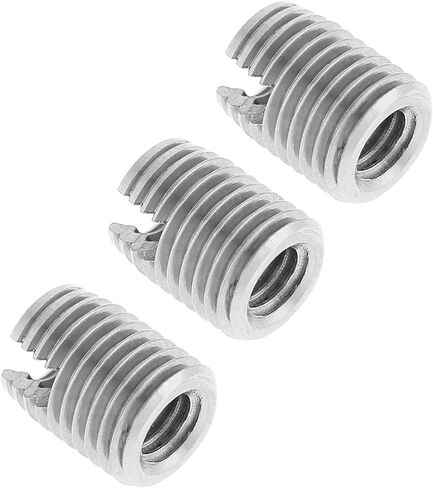 20 قطعة M4 X 8 مللي متر إدراجات خيط مشقوقة معدنية ذاتية لإصلاحات سهلة وقوة معززة in Kuwait