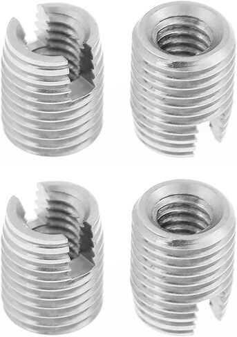 20 قطعة M4 X 8 مللي متر إدراجات خيط مشقوقة معدنية ذاتية لإصلاحات سهلة وقوة معززة in Kuwait