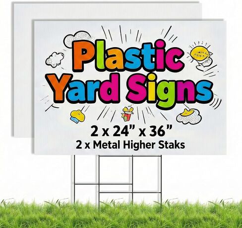 PEKGRIL 24" x 36" Corrugated Plastic Board, 4MM Thick Thick Blank Poster Board, Waterproof Coroplast Sheets, White Corrugated Plastic Sheets, 4 Pack in Kuwait