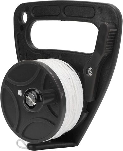 HERCHR Diving Reels, Dive Rope Spool Finger Reel 46m/150.9yd Multi Purpose Scuba DivingReel with 46m White Wire for Cave Exile Diving in Saudi Arabia