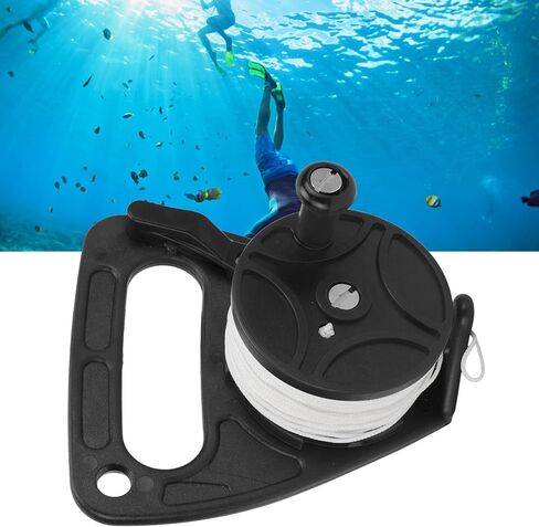 HERCHR Diving Reels, Dive Rope Spool Finger Reel 46m/150.9yd Multi Purpose Scuba DivingReel with 46m White Wire for Cave Exile Diving in Saudi Arabia
