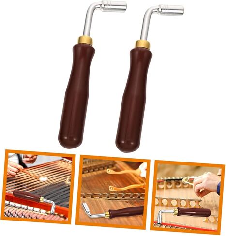 Yardwe 2Pcs Dulcimer Tuning Wrenches Precision Tuner for Chinese Yangqin Instruments Lightweight and Compact Design for Easy String Adjustments Essential Tuning Supply in Saudi Arabia