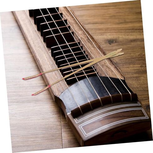 Yardwe 2pcs Chinese Dulcimer Sticks Professional Yangqin Mallets with Elegant Green Bamboo Pattern for Performance and Practice Compatible with All Yangqin Models in Saudi Arabia