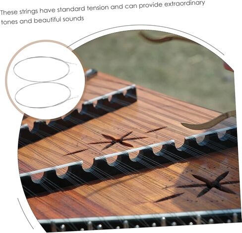 ERINGOGO 2pcs Steel Dulcimer Strings Replacement for Musicians Instrument Strings for Enhanced Sound Quality for Dulcimer Players and Enthusiasts in Saudi Arabia
