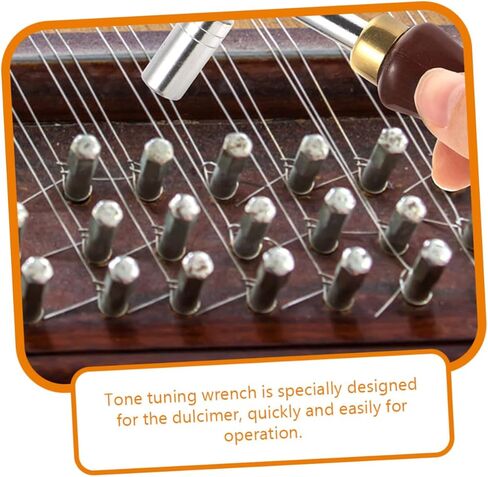 Kisangel 2Pcs Professional Dulcimer Tuning Wrenches Lightweight Compact Instrument Tuning Tools Essential for Quick Adjustments Enhanced Playing Experience Versatile for Various in Saudi Arabia