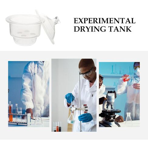 OUNONA 150mm Laboratory Glassware Desiccator Jar Vacuum Drying Dish Drying Bottle High Grade Easy to Carry in Saudi Arabia