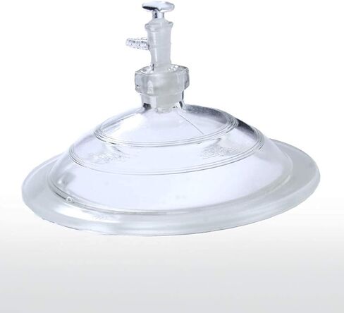120mm Vacuum Desiccator with Ground - in Stopcock Porcelain Plate Clear Glass Laboratory Drying Equipment in Saudi Arabia
