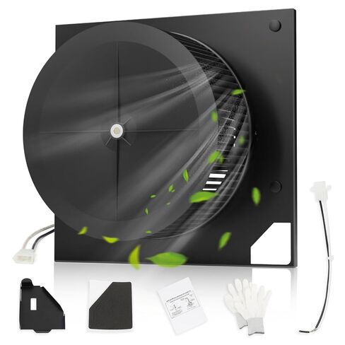 S97020971 مجموعة محرك مروحة الحمام مع محرك نحاسي عالي الطاقة مطور بالكامل 110CFM لـ QTRN110-B QTR110A QTXEN110C QTR100 QTR110F QTR110L S97016622(110CFM) قطعة بديلة in Kuwait