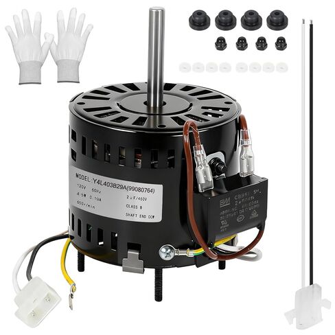 S97020971 مجموعة محرك مروحة الحمام مع محرك نحاسي عالي الطاقة مطور بالكامل 110CFM لـ QTRN110-B QTR110A QTXEN110C QTR100 QTR110F QTR110L S97016622(110CFM) قطعة بديلة in Saudi Arabia