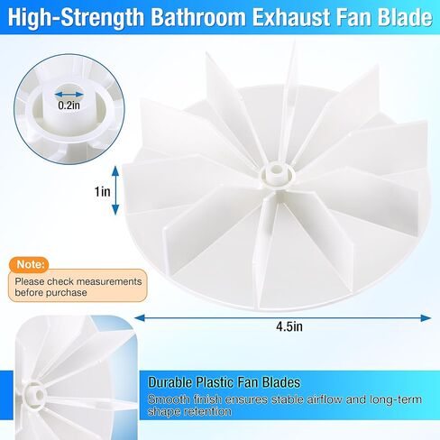 استبدال محرك مروحة تهوية الحمام 120 فولت 50CFM متوافق مع Broan-NuTone، محرك مروحة عادم فتحة تهوية الحمام متوافق مع C65878، VFM100، E498-1، 82423K، K111، C01575(0.65a) in Kuwait