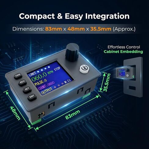 Stepper Motor Controller, DC 12-24V, 20 Modes, Modbus Driver Compatible with Nema 17 23 34, CNC, PLC in Kuwait
