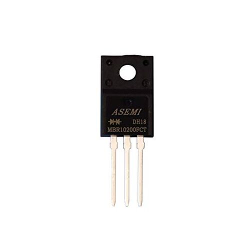 (Pack of 10pcs) MBR10200FCT/MBRF10200CT/MBR10200 ASEMI ITO-220AB Package Schottky Barrier Diode 10a 200v for Transformer in Kuwait