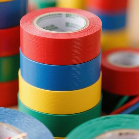 Color Guard Tape 4 Pack PVC Electrical Glue Tape, 66 Feet 0.7 Inch Insulation Tape (Red, Blue, Green, Yellow) in Kuwait