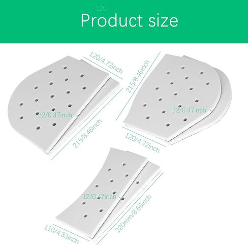 مجموعة أغطية EVA مناسبة لوسادات الرقائق المصنوعة من مزيج الصوف، باللون الأبيض، 6 عبوات، لمنصات مقاس 81.28 سم × 81.28 سم in Kuwait