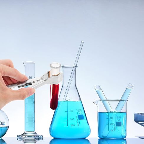 Vaguelly Chemistry Lab Test Tube Clamp with Adjustable Grip Spring Mechanism Iron Prong Holder for Laboratory Stand Equipment and Beaker Clips in Saudi Arabia