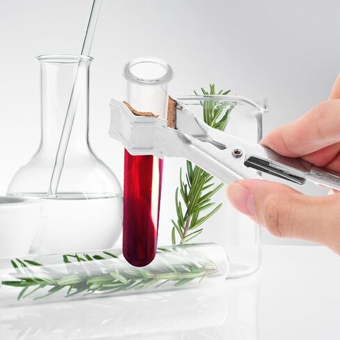 Vaguelly Chemistry Lab Test Tube Clamp with Adjustable Grip Spring Mechanism Iron Prong Holder for Laboratory Stand Equipment and Beaker Clips in Saudi Arabia