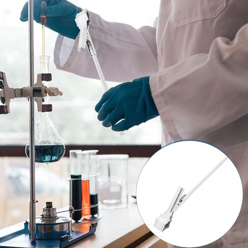 Vaguelly Chemistry Lab Test Tube Clamp with Adjustable Grip Spring Mechanism Iron Prong Holder for Laboratory Stand Equipment and Beaker Clips in Saudi Arabia