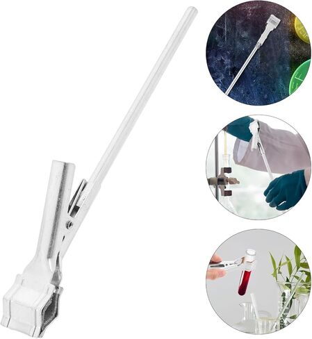 Vaguelly Chemistry Lab Test Tube Clamp with Adjustable Grip Spring Mechanism Iron Prong Holder for Laboratory Stand Equipment and Beaker Clips in Saudi Arabia