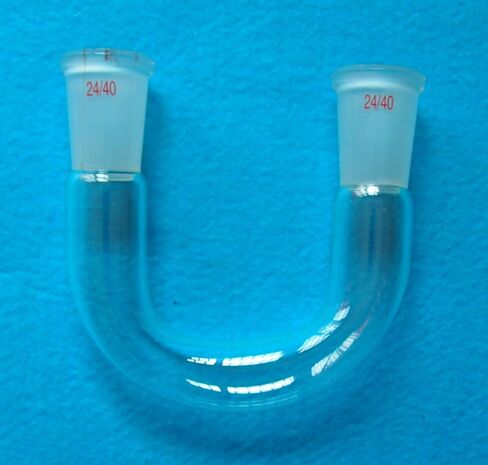 24/40,U-Shape Glass Connecting Adapter,U-Tube,Both Socket Ground Joint in Saudi Arabia