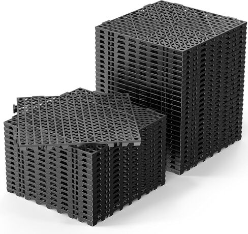 بلاط أرضيات متشابك من Bonnlo مقاس 12 بوصة × 12 بوصة من PVC، 12 قطعة من سجادة الأرضية المضادة للتعب باللون الرمادي، سجادة مطبخ لتصريف المياه في المطاعم، سجادة أرضية مبطنة، بلاط حديقة غير قابل للانزلاق بجانب حمام السباحة، المنطقة الرطبة، سطح السفينة in Kuwait