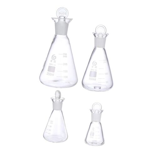 4Pcs Iodine Flask Borosilicate Flask with Scale Laboratory Supply for Experimentation and Mixing in Saudi Arabia