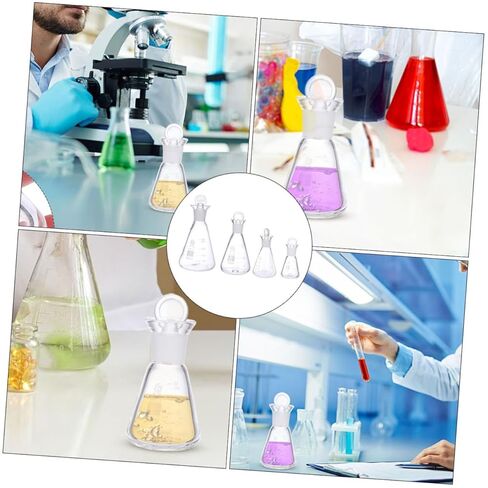 4Pcs Iodine Flask Borosilicate Flask with Scale Laboratory Supply for Experimentation and Mixing in Saudi Arabia