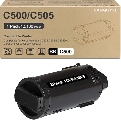 VersaLink C500/C505 Toner Cartridge Compatible for Xerox VersaLink C500 C500N C500DN C505 C505N C505DN Printer 4 Pack: 106R03862 106R03859 106R03860 106R03861 (BK/C/M/Y) in Kuwait