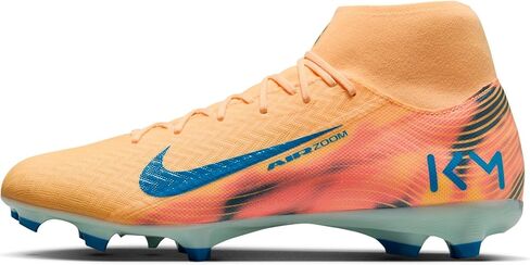 Nike Mercurial Superfly 10 Academy Kylian Mbappe MG High-Top Soccer Cleats (Melon Tint/Igloo/Neo Turquoise) in Saudi Arabia