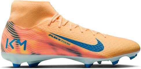 Nike Mercurial Superfly 10 Academy Kylian Mbappe MG High-Top Soccer Cleats (Melon Tint/Igloo/Neo Turquoise) in Saudi Arabia