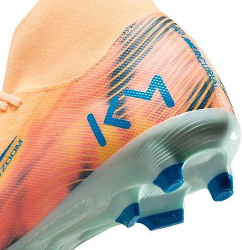 Nike Mercurial Superfly 10 Academy Kylian Mbappe MG High-Top Soccer Cleats (Melon Tint/Igloo/Neo Turquoise) in Saudi Arabia