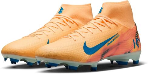 Nike Mercurial Superfly 10 Academy Kylian Mbappe MG High-Top Soccer Cleats (Melon Tint/Igloo/Neo Turquoise) in Saudi Arabia
