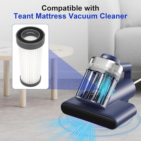 مرشحات مكنسة كهربائية للمراتب متوافقة مع مكنسة كهربائية للمراتب، بديل مرشحات هيبا القابلة للغسل للترقية باللون الأزرق والرمادي، مكنسة مرتبة السرير الوردية in Kuwait