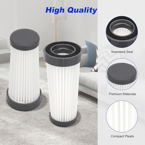 مرشحات مكنسة كهربائية للمراتب متوافقة مع مكنسة كهربائية للمراتب، بديل مرشحات هيبا القابلة للغسل للترقية باللون الأزرق والرمادي، مكنسة مرتبة السرير الوردية in Kuwait