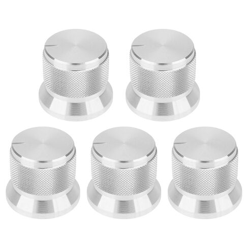 SING F LTD 5Pcs Aluminum Knob 20x17mm Suitable for 6mm D-Type Shaft Potentiometer Silver in Saudi Arabia