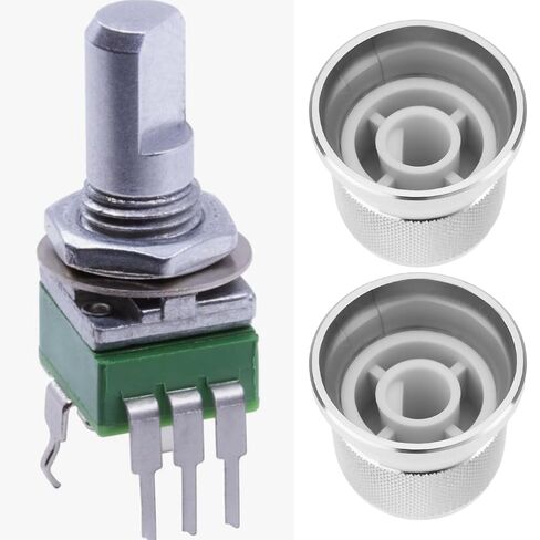 SING F LTD 5Pcs Aluminum Knob 20x17mm Suitable for 6mm D-Type Shaft Potentiometer Silver in Saudi Arabia