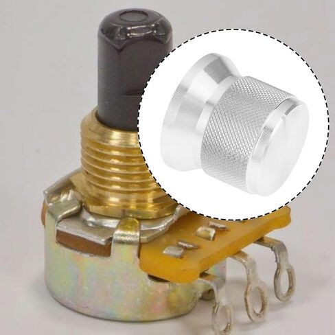 SING F LTD 5Pcs Aluminum Knob 20x17mm Suitable for 6mm D-Type Shaft Potentiometer Silver in Saudi Arabia